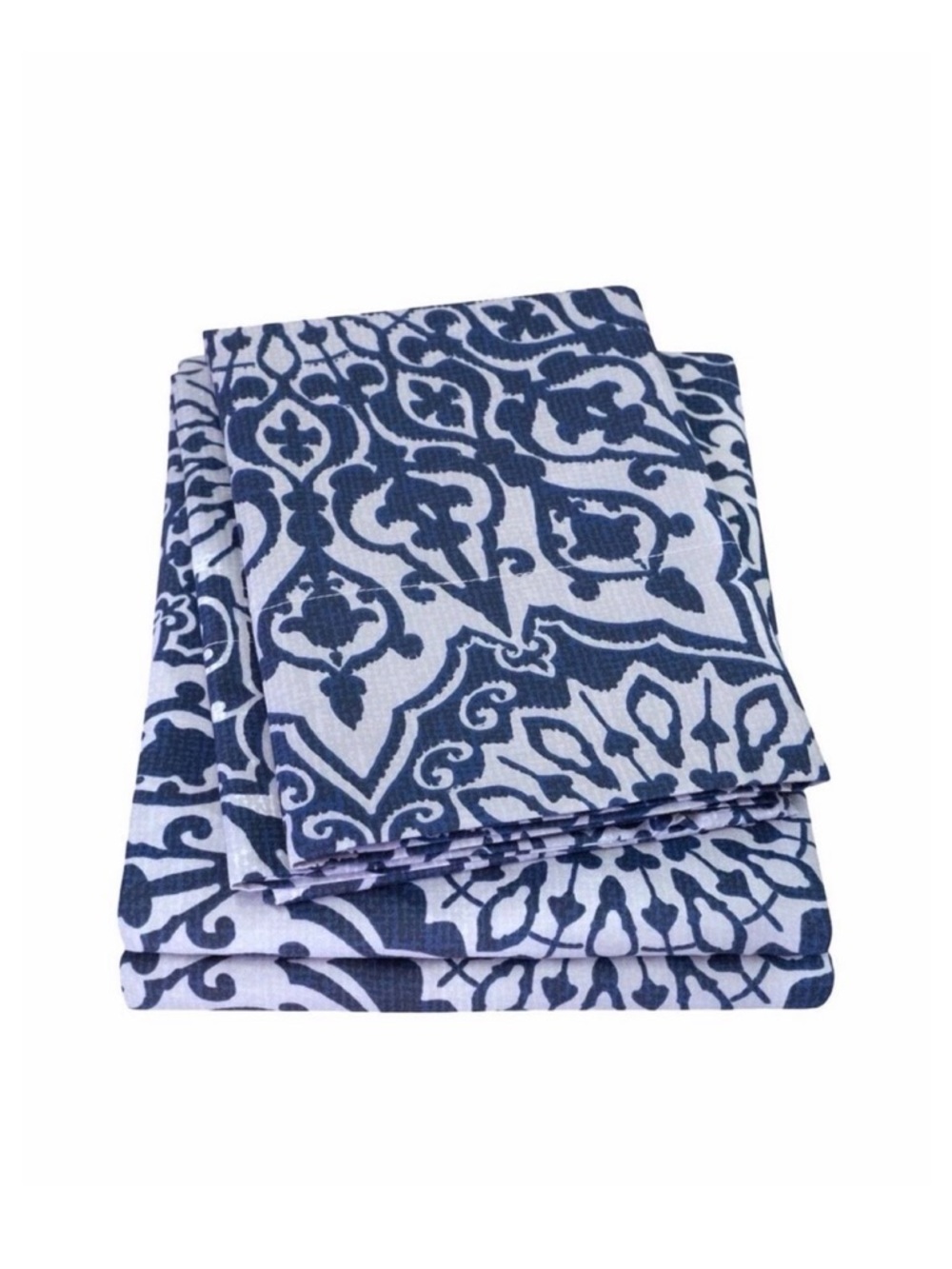 Sweet Home Collection Classic 4-Piece Bed Sheet Set - Oasis Blue Mandala - King